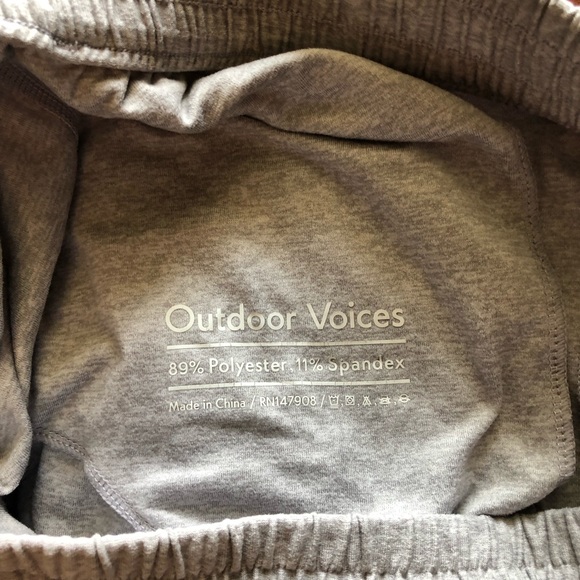 Outdoor Voices Joggers heather gray lounge pajamas comfy size small - Picture 3 of 8